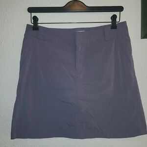 Columbia Charcoal Purple Hiking Skort Size 8